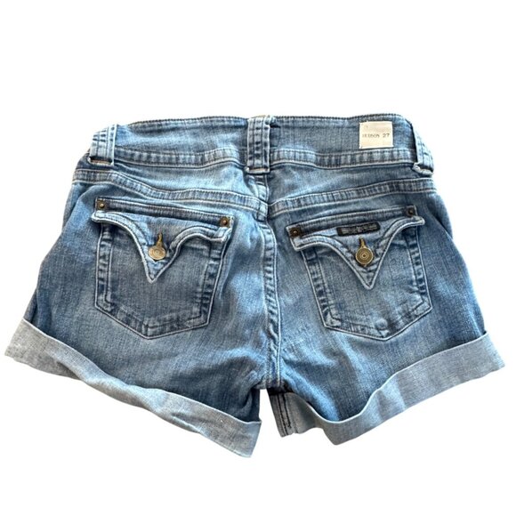 Hudson Denim Cuffed Womens Shorts Size 27 Medium Wash - Picture 3 of 5